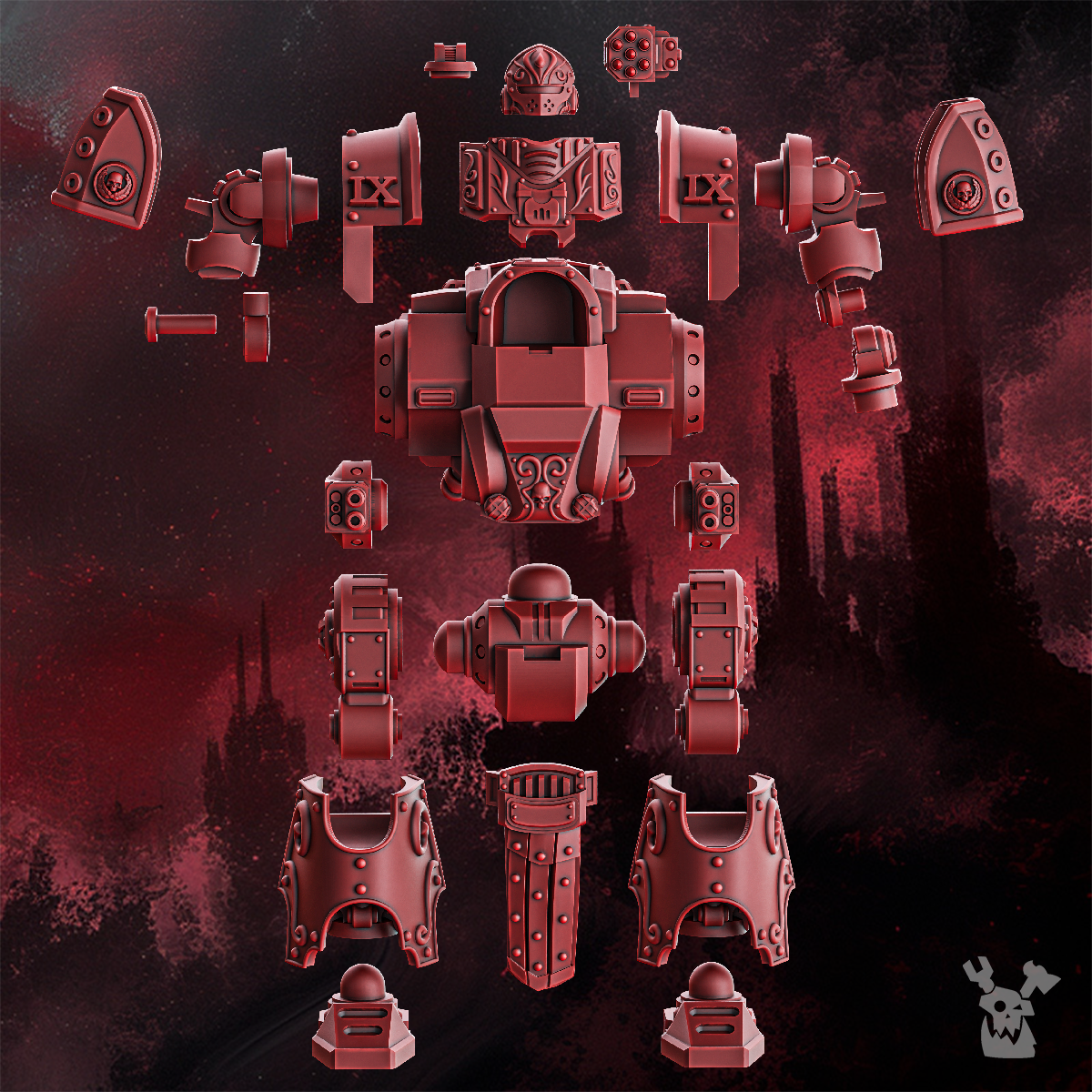 CRIMSON WINGS HEAVY WALKER by DakkaDakka Store - Full Miniature / Model