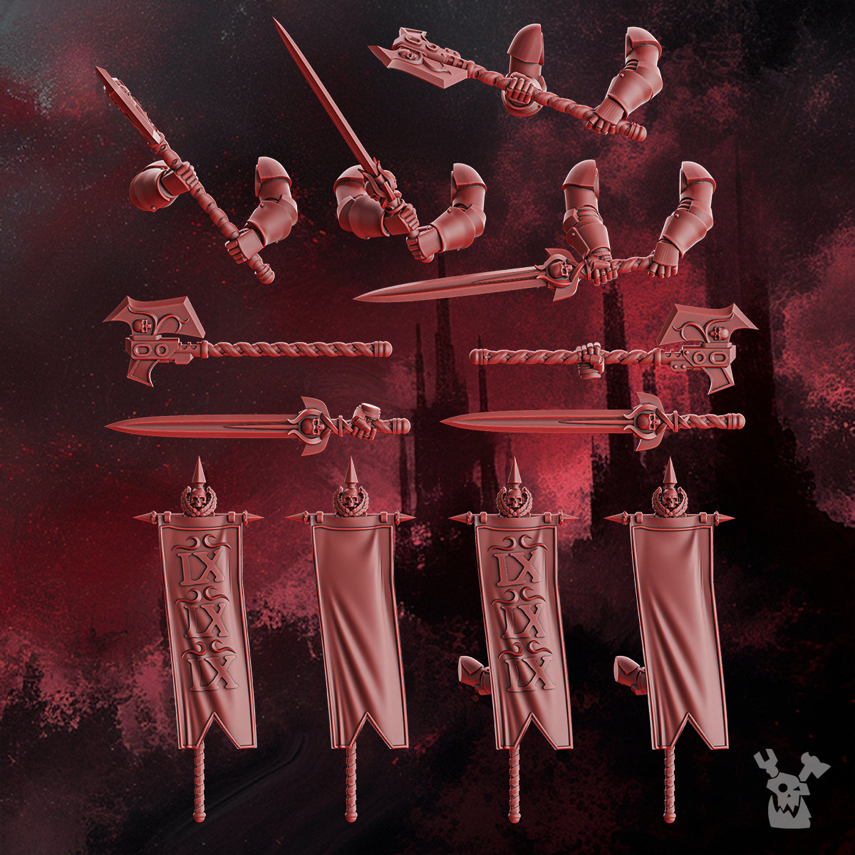 Alternate view of CRIMSON WINGS HONOUR SQUAD & STORM SQUAD WITH JUMP PACKS (BUILD-KIT & EASY-TO-BUILD MODELS) by DakkaDakka…