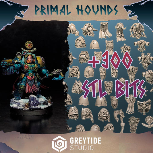 Primal hounds complete (space wolves proxy bits) by Greytide Studio