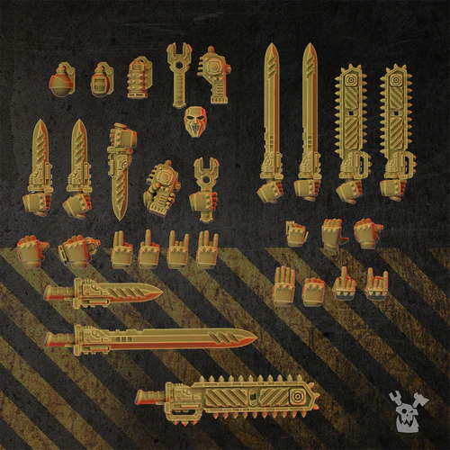 Full Metal Brotherhood Bits and Melee Weapons Set x31