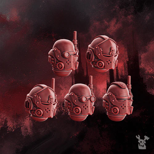 Crimson Wings Recon Squad Heads Set x5