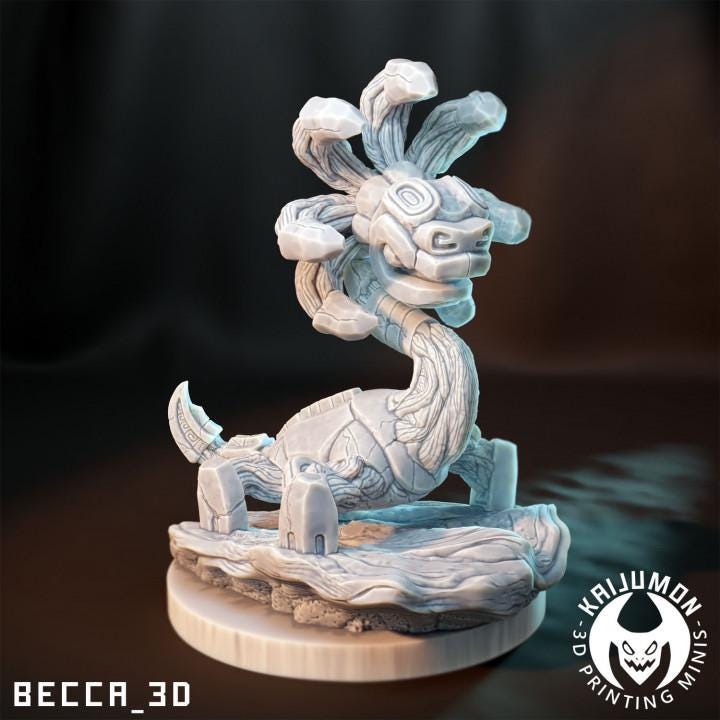 Kaijumon Rock Lily/ Tabletop Model / Miniature Figurine | Kaijumon