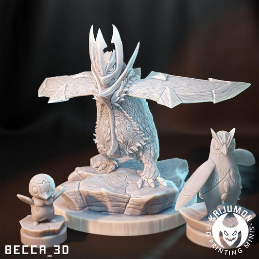 Kaijumon Steel Penguin/ Tabletop Model / Miniature Figurine | Kaijumon (empoleon)