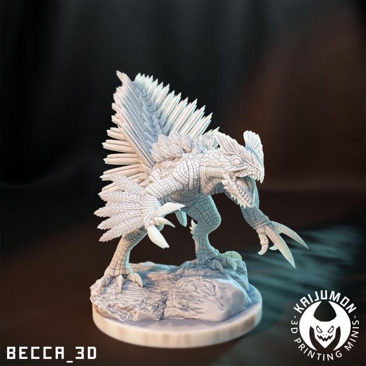Kaijumon Leaf Gecko/ Tabletop Model / Miniature Figurine | Kaijumon (Sceptile)