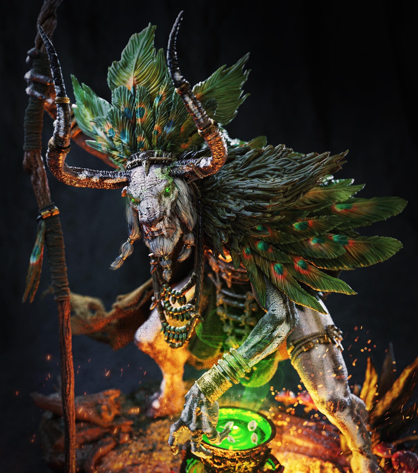 BFG - Omari - The Wisdom Keeper (1.18 Scale)  | Sculpt | Black forge Games
