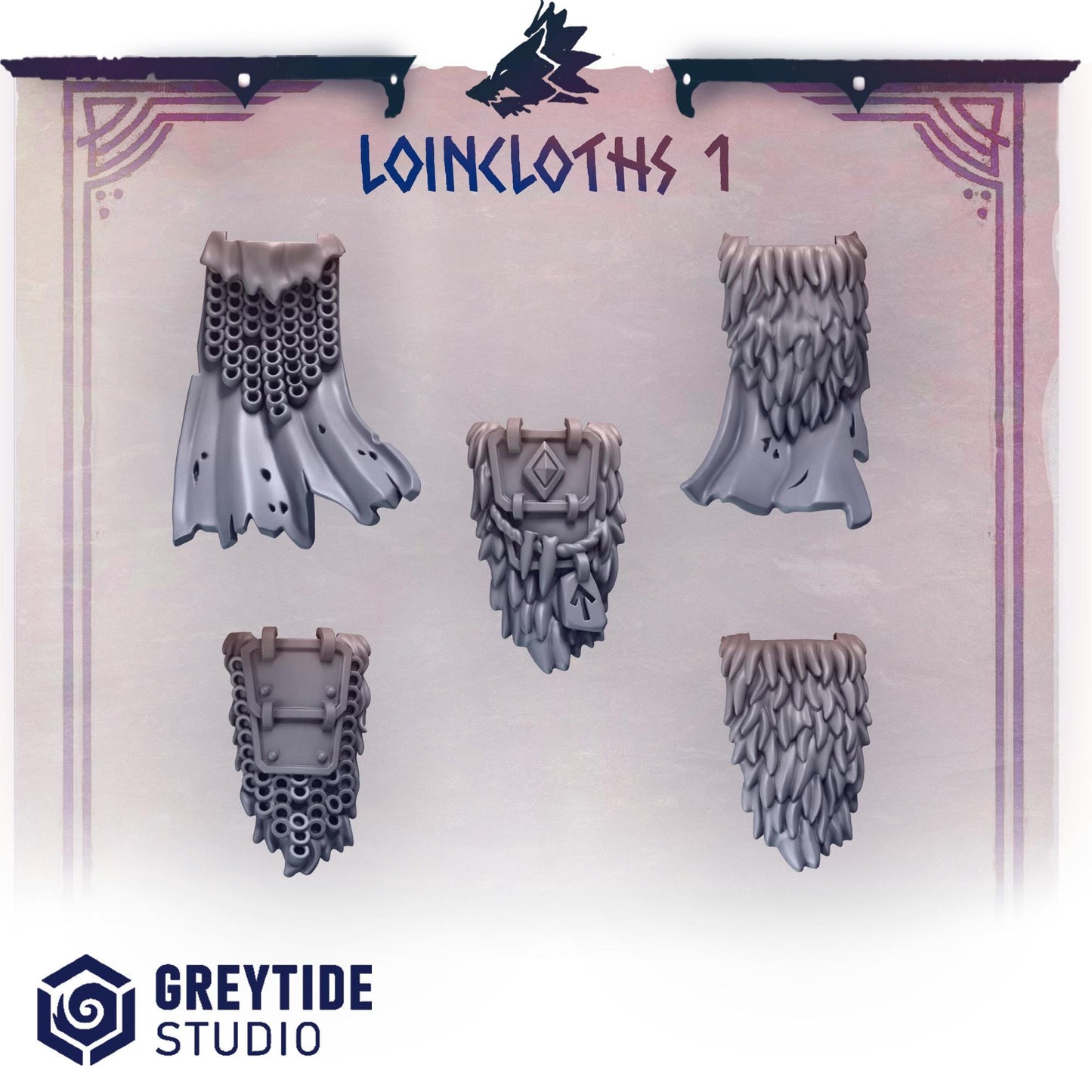 Loincloths 1 | Primal hounds | Greytide Studio
