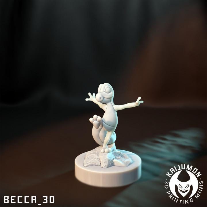 Kaijumon Leaf Gecko/ Tabletop Model / Miniature Figurine | Kaijumon (Sceptile)