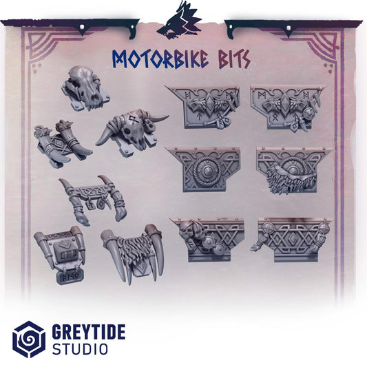 Motorbike Bits | Primal hounds | Greytide Studio