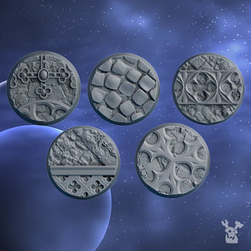 Silver Moon Bases Set 32mm #1 x5