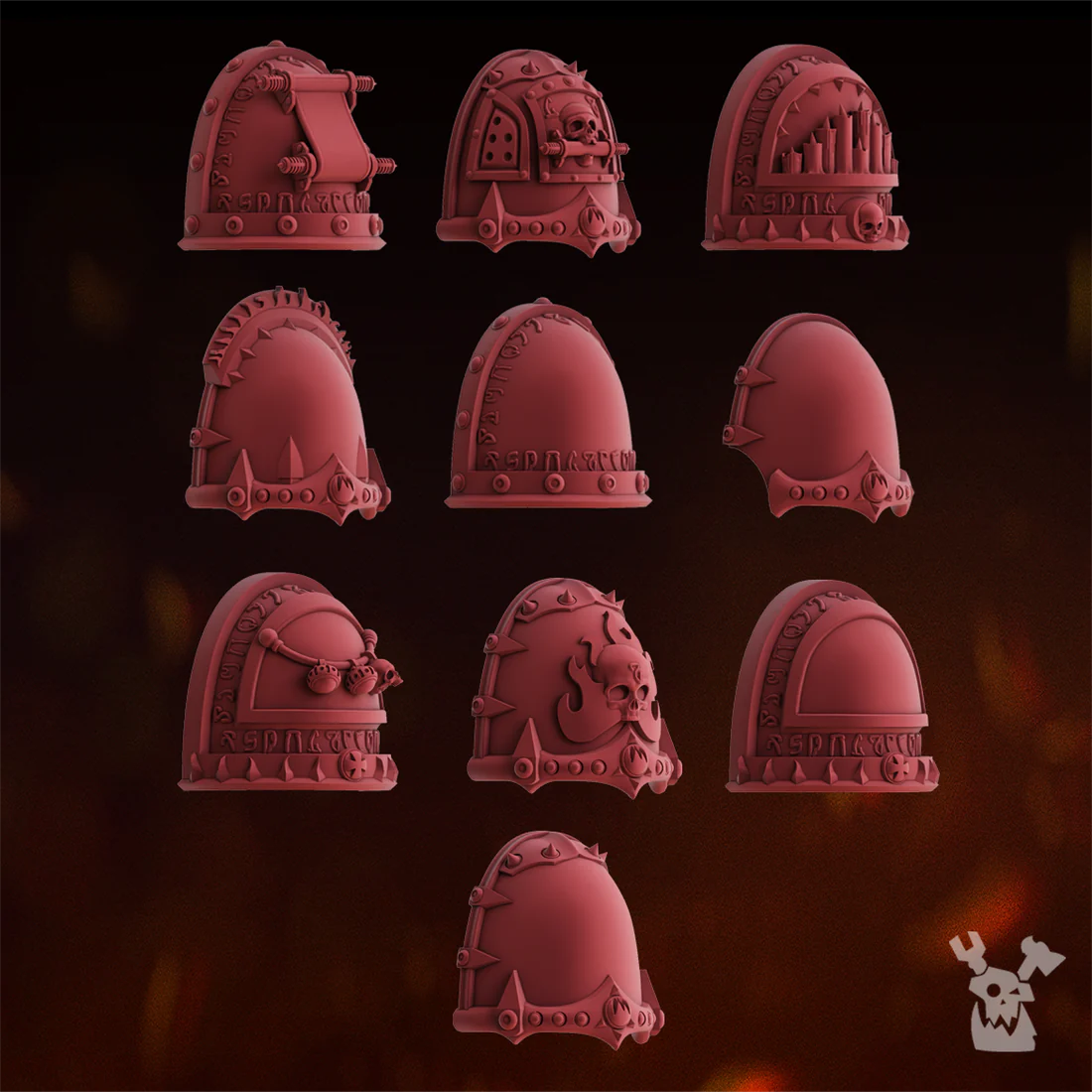 Fire Preachers Shoulder Pads Set x10 #2