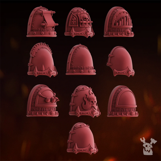 Fire Preachers Shoulder Pads Set x10 #2
