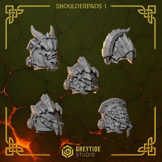 Shoulder pads 1 | Anvil Wardens| Greytide Studio