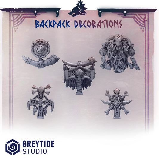 Backpack Decorations | Primal hounds | Greytide Studio