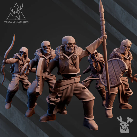 Skeleton warriors x5