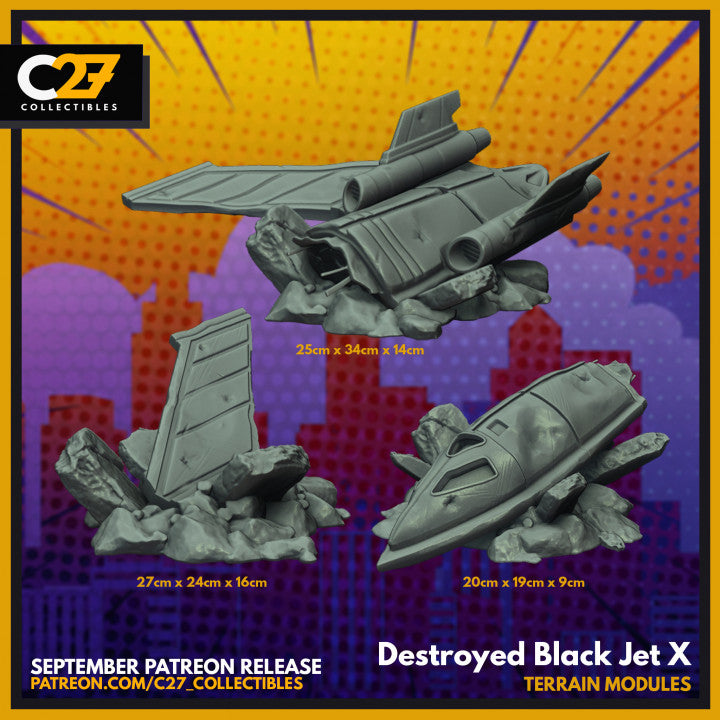 Destroyed Black Jet X