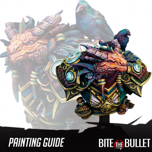 PDF Only Bust Painting Guide Drayax the Dragonborn Warlock