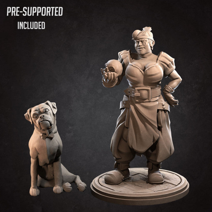 Ramona the Innkeeper Free with Patreon by Bite The Bullet - Full Miniature / Model