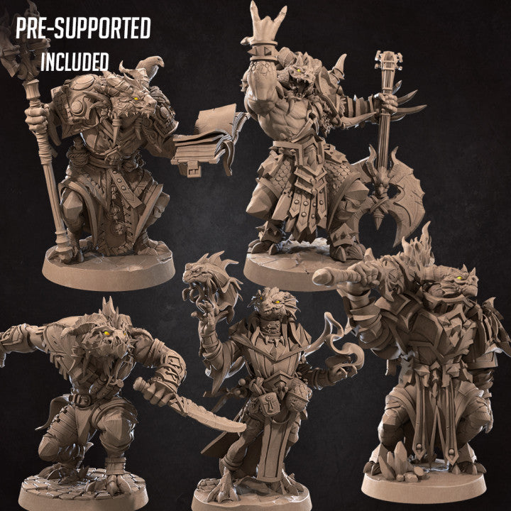 Dragonborns Pack by Bite The Bullet - Full Miniature / Model