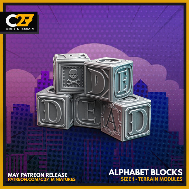 Murderville Alphabet Blocks