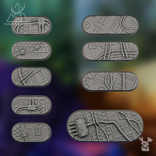 SCI-FI ROUNDED RECTANGLE BASES X36