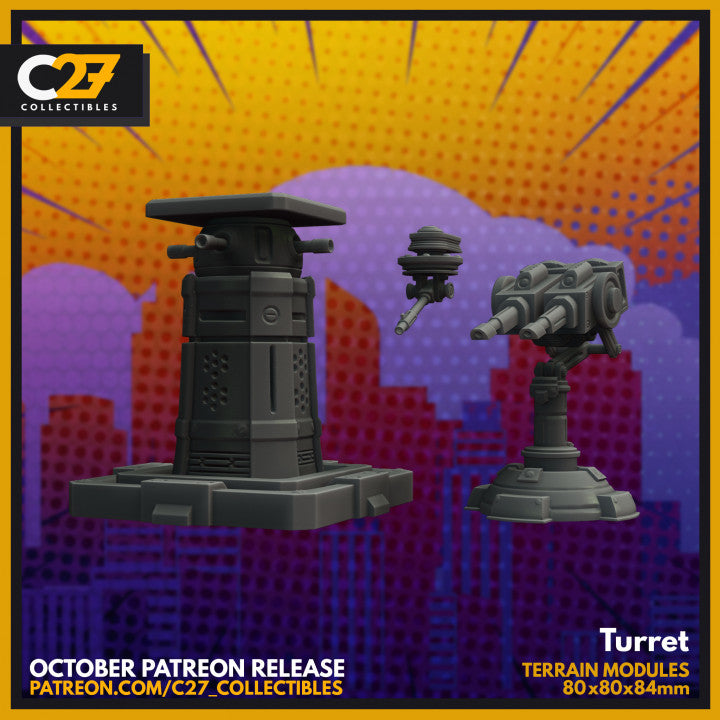 Hazard Room Turrets