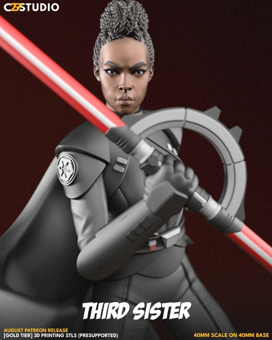 Ambitious Inquisitor - Shatter Point - Star Wars Fan Art - 3d Printed TTRPG Miniature