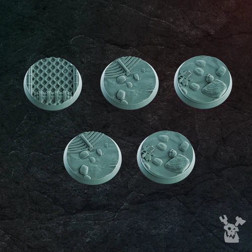 War Field Theme 32mm Bases Set x5 #2