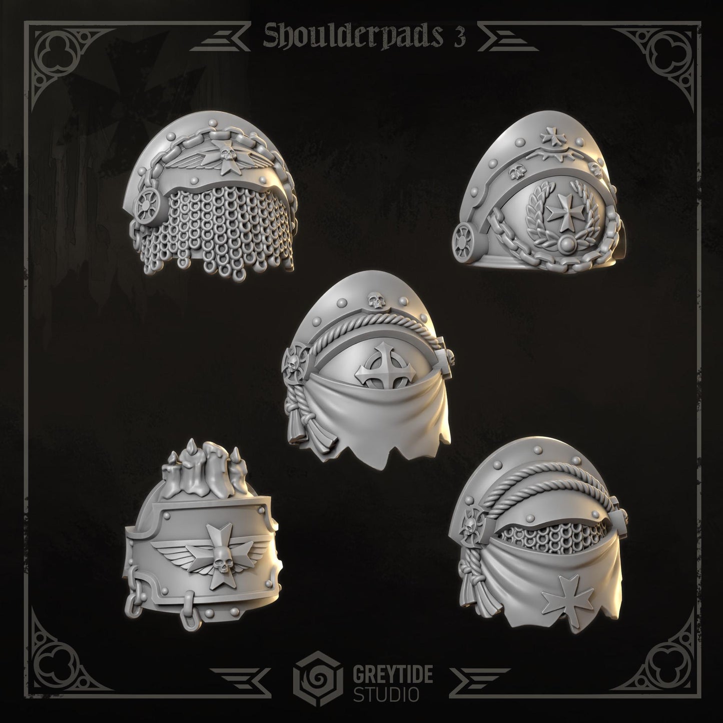 Shoulderpads 3 | Eternal Crusaders | Greytide Studio