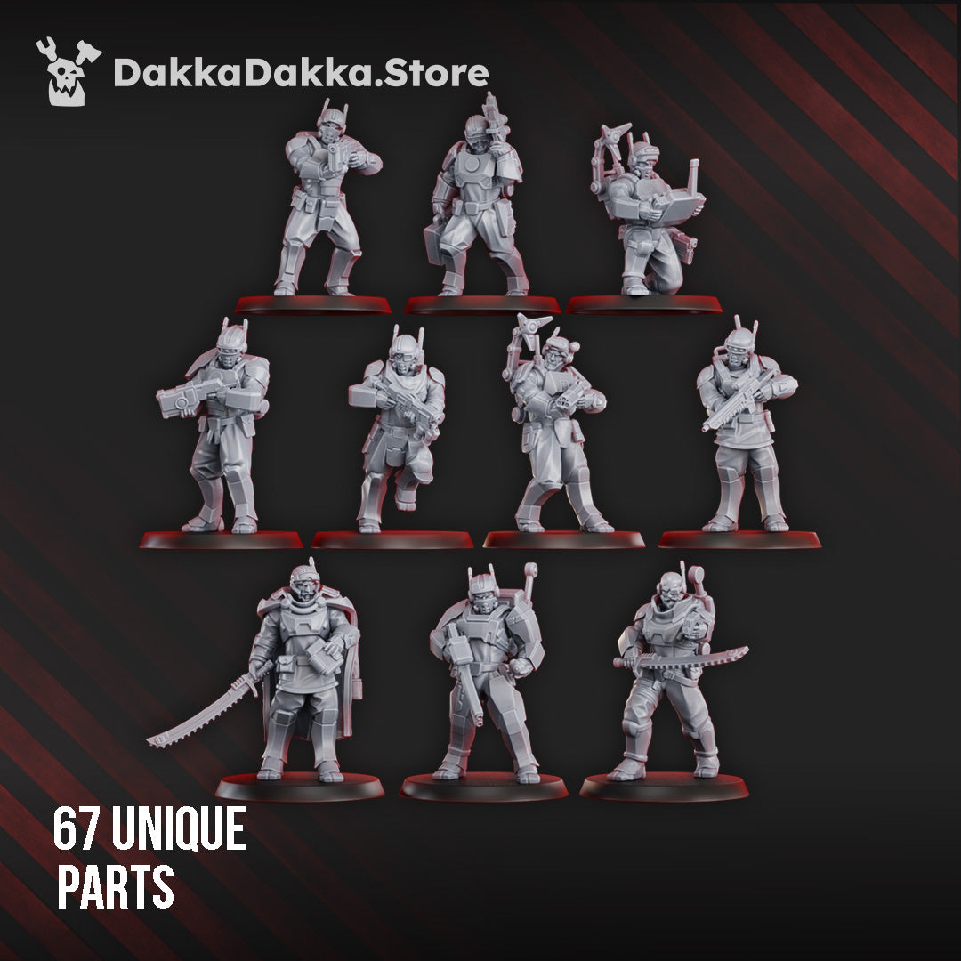 MSC _CIRCUMSOLAR INFANTRY SQUAD (BUILD KIT) by DakkaDakka Store - Full Miniature / Model