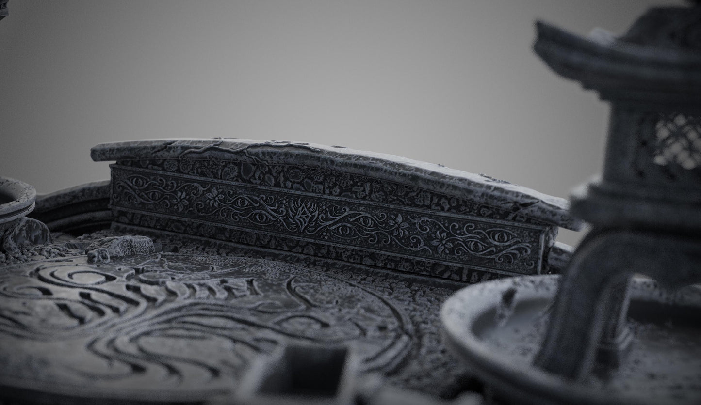 BFG - Tenjin - Garden Base - 1.12 Scale | Sculpt | Black forge Games