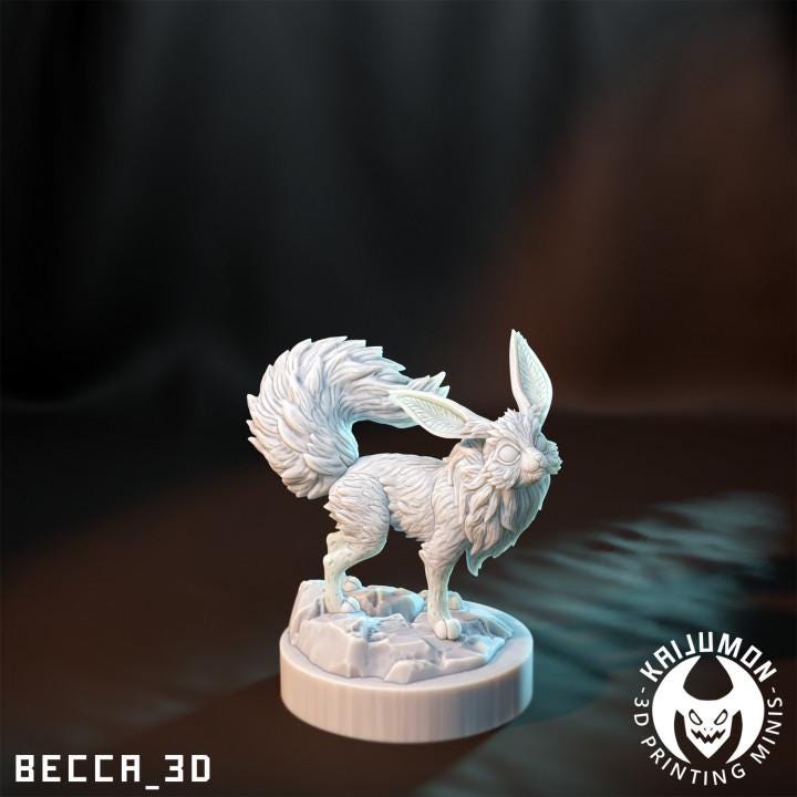 Kaijumon Psychic Fox/ Tabletop Model / Miniature Figurine | Kaijumon (umbreon)