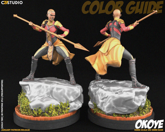 Maiden of the Spear - Crisis Protocol Proxy - Marvel Fan Art - 3d Printed TTRPG Miniature