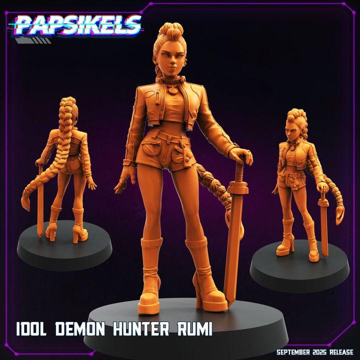 K Pop Demon Hunters / Tabletop Model / Wargaming Miniature | Papsikels