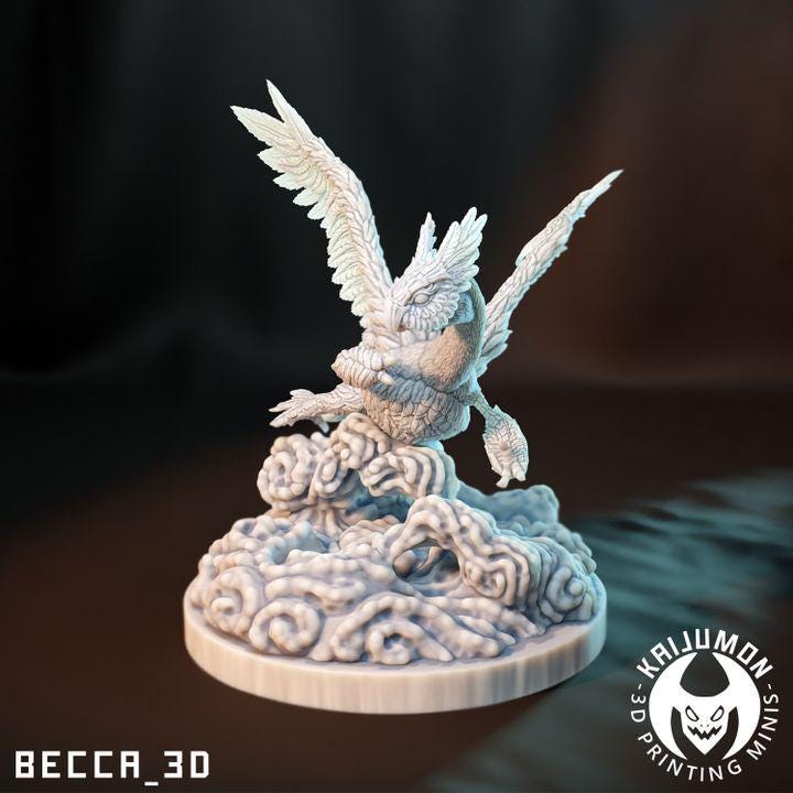 Kaijumon Legendary Eon Dragons / Tabletop Model / Miniature Figurine | Kaijumon (Latios Latias)