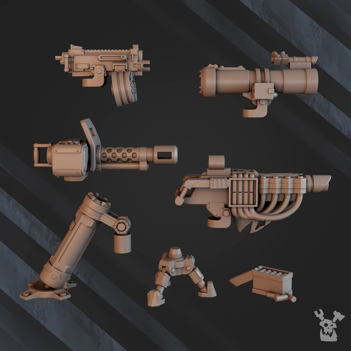 Alternate view of BEDOUIN HEAVY FIRE SUPPORT SQUAD by DakkaDakka Store - Full Miniature / Model