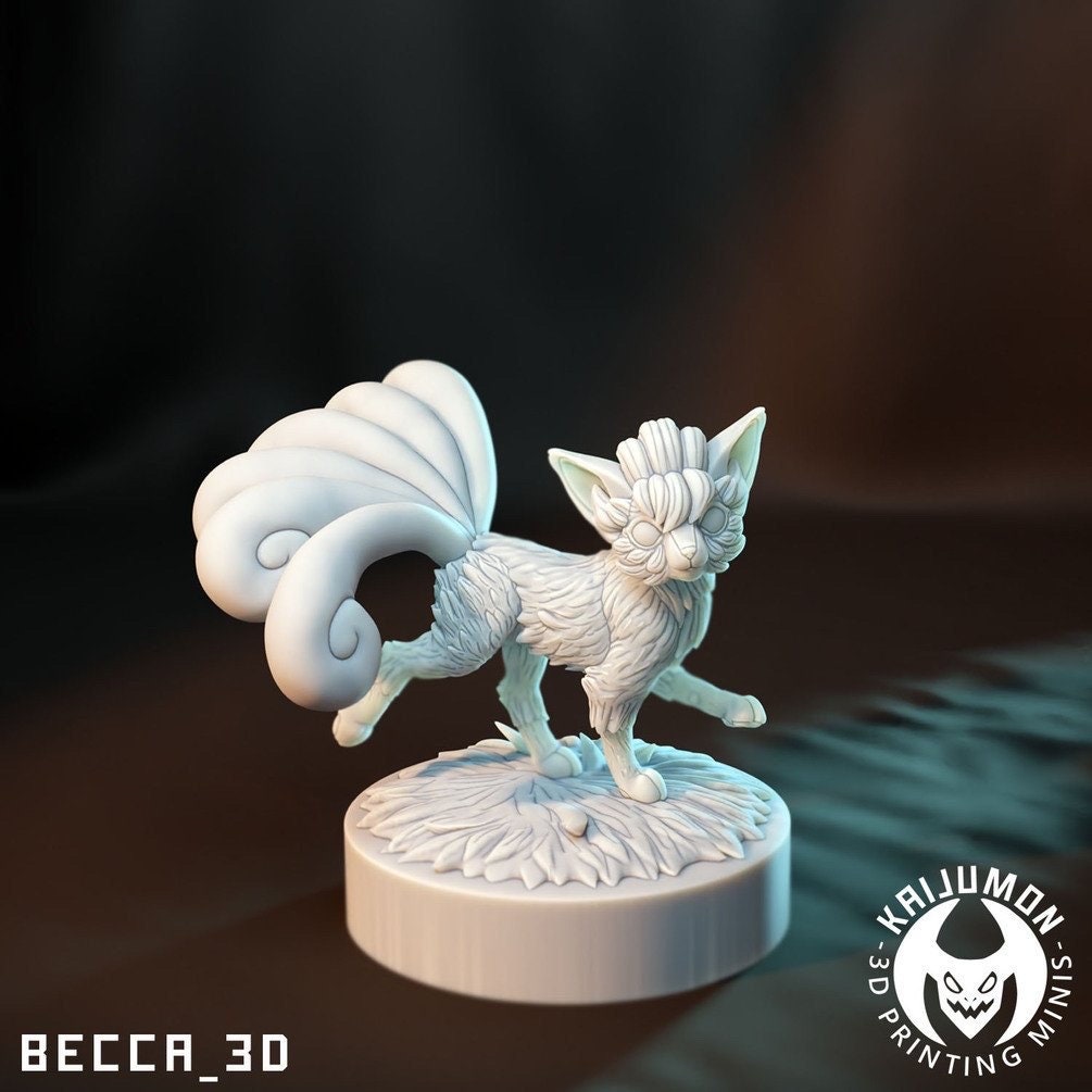 Kaijumon Fire Fox/ Tabletop Model / Miniature Figurine | Kaijumon (flareon)