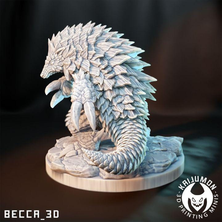 Kaijumon Pangolin/ Tabletop Model / Miniature Figurine | Kaijumon (SandSlash)