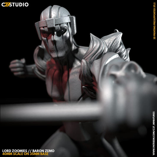 Lord Zoomies - Crisis Protocol Proxy - Marvel Fan Art - 3d Printed TTRPG Miniature