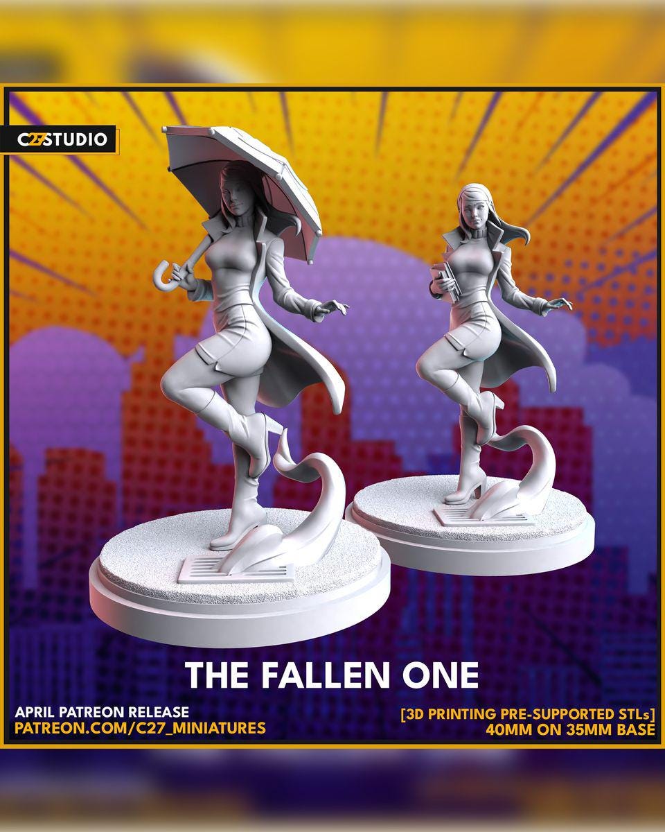 The Fallen One - Crisis Protocol Proxy - Marvel Fan Art - 3d Printed TTRPG Miniature