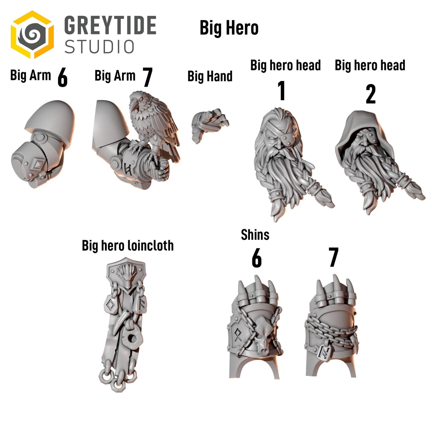 Big Hero Pack | Primal HoundsExpansion | Greytide Studio