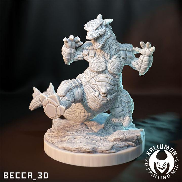 Kaijumon Kanga Kaiju / Tabletop Model / Miniature Figurine | Kaijumon (Kangaskhan)
