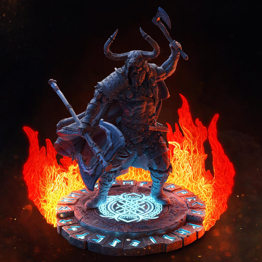 BFG - Voljaryk - Runic Flame Base - 1.12 Scale | Sculpt | Black forge Games