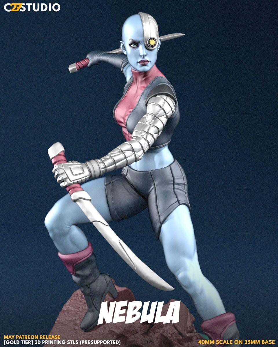 Blue Meanie- Crisis Protocol Proxy - Marvel Fan Art - 3d Printed TTRPG Miniature