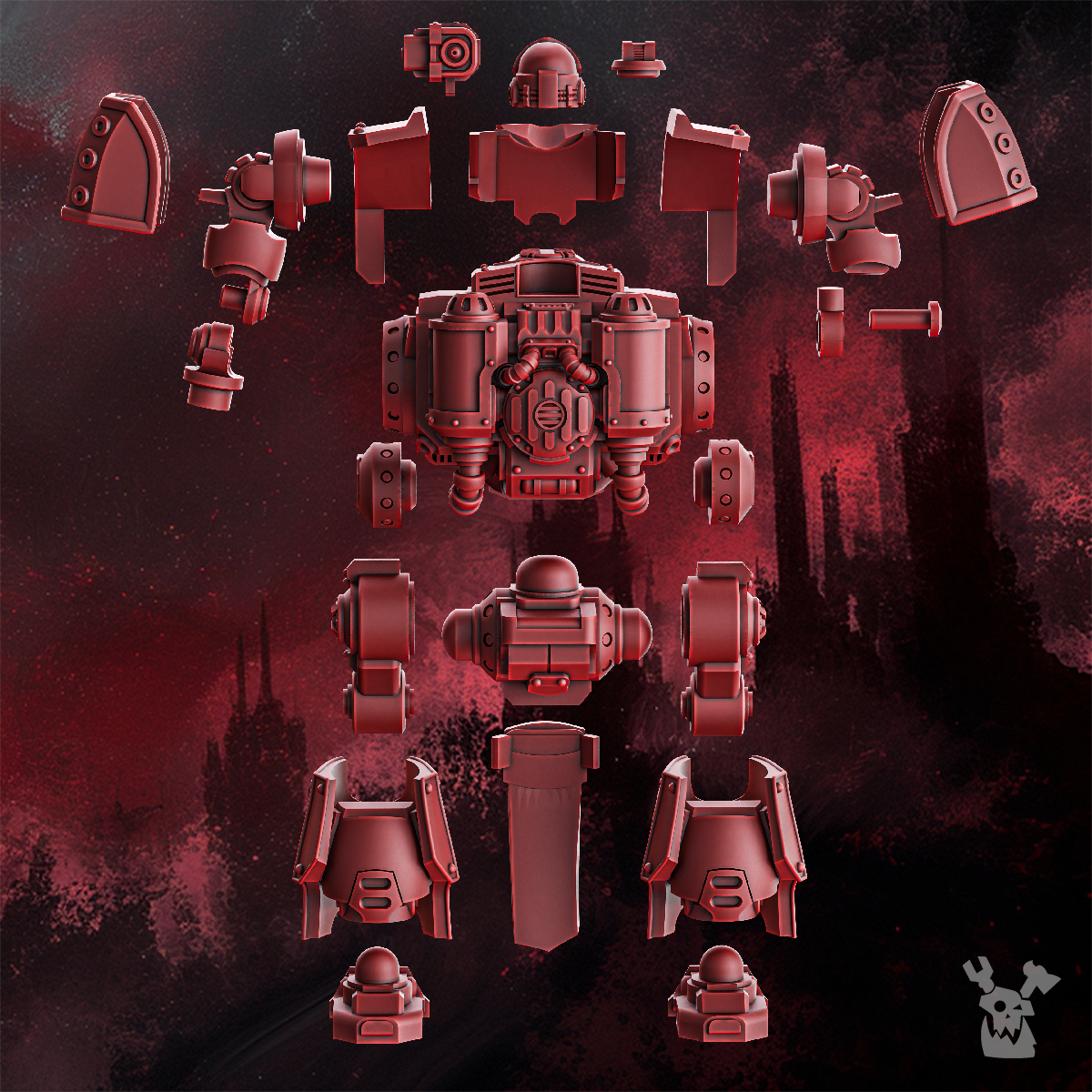 Alternate view of CRIMSON WINGS HEAVY WALKER by DakkaDakka Store - Full Miniature / Model