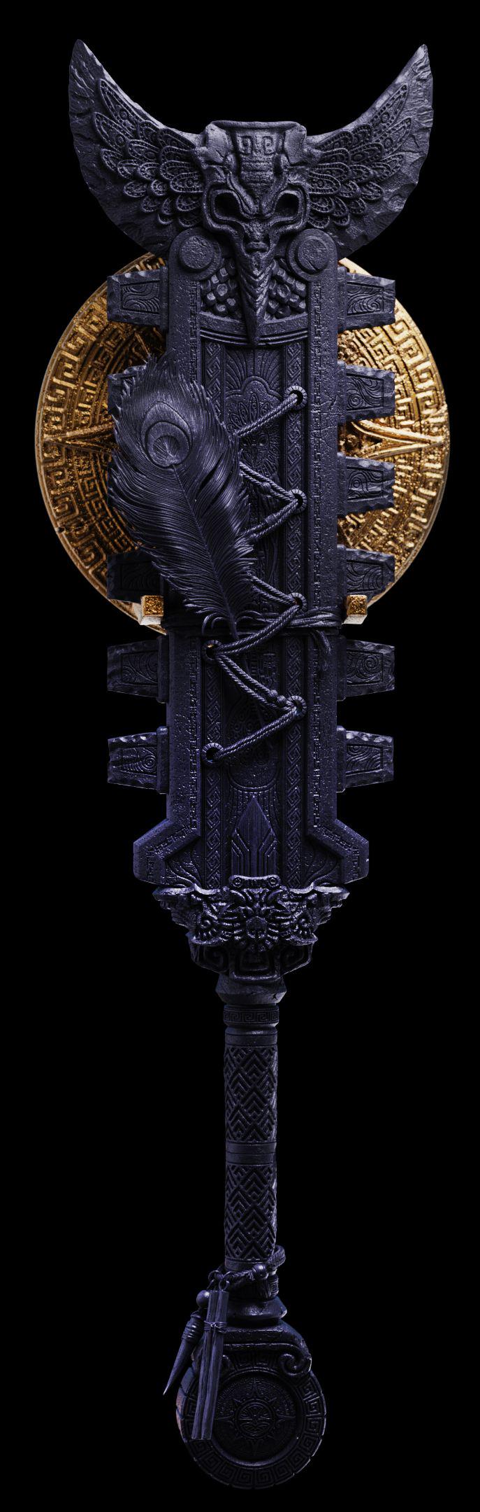 BFG - Oathguard - The Sacred Macuahuitl | Sculpt | Black forge Games