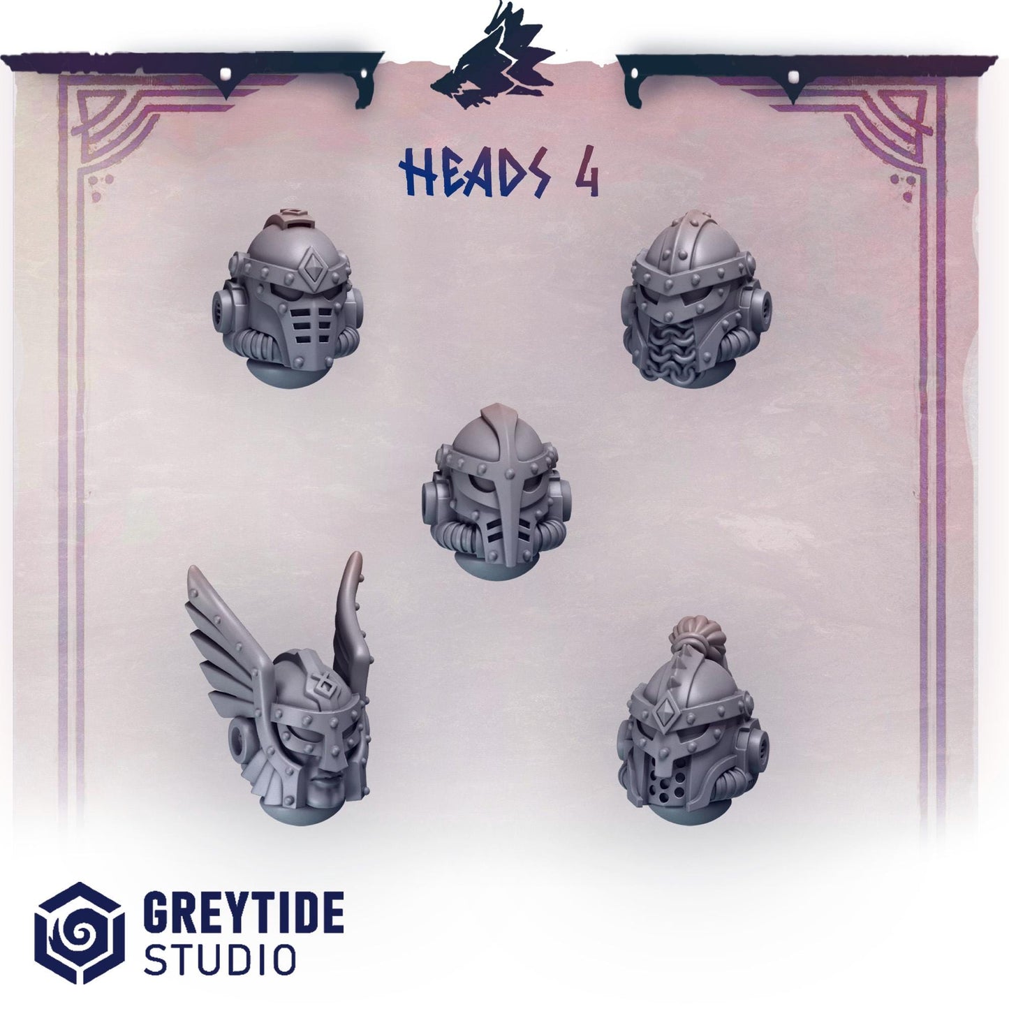Heads 4 | Primal hounds | Greytide Studio
