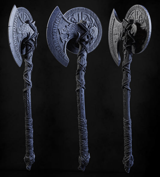 BFG - Fenrir Axe - Life Size Wall Display | Sculpt | Black forge Games