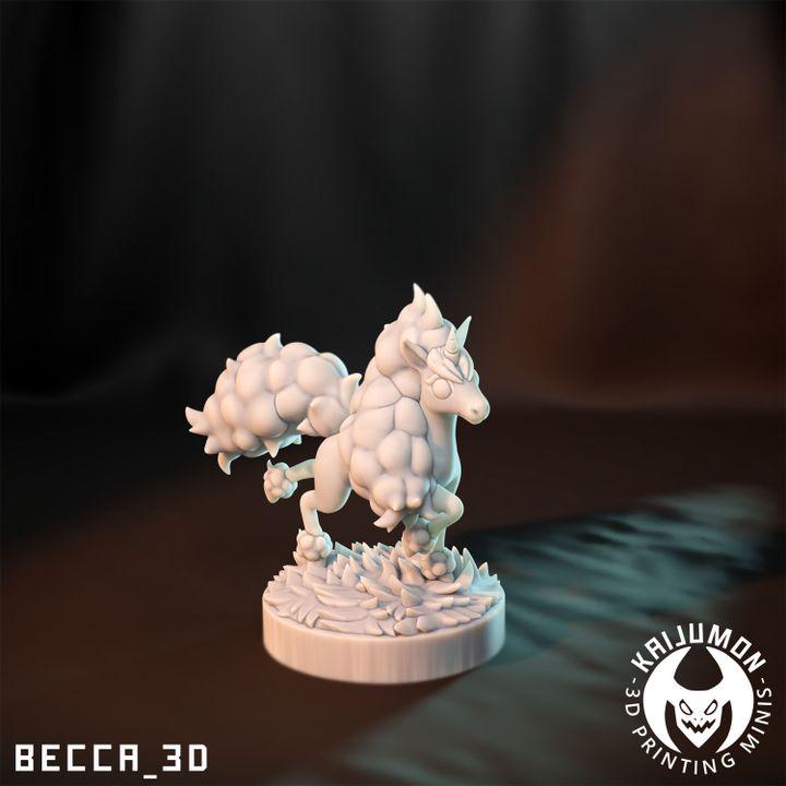 Kaijumon Fairy Horse and child/ Tabletop Model / Miniature Figurine | Kaijumon (Rapidash)