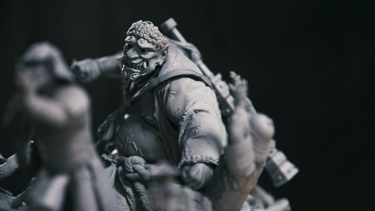 Alternate view of BFG - Akudokuou - The Juggernout of Mount Osore | Sculpt | Black forge Games by Black Forge Games - Full…