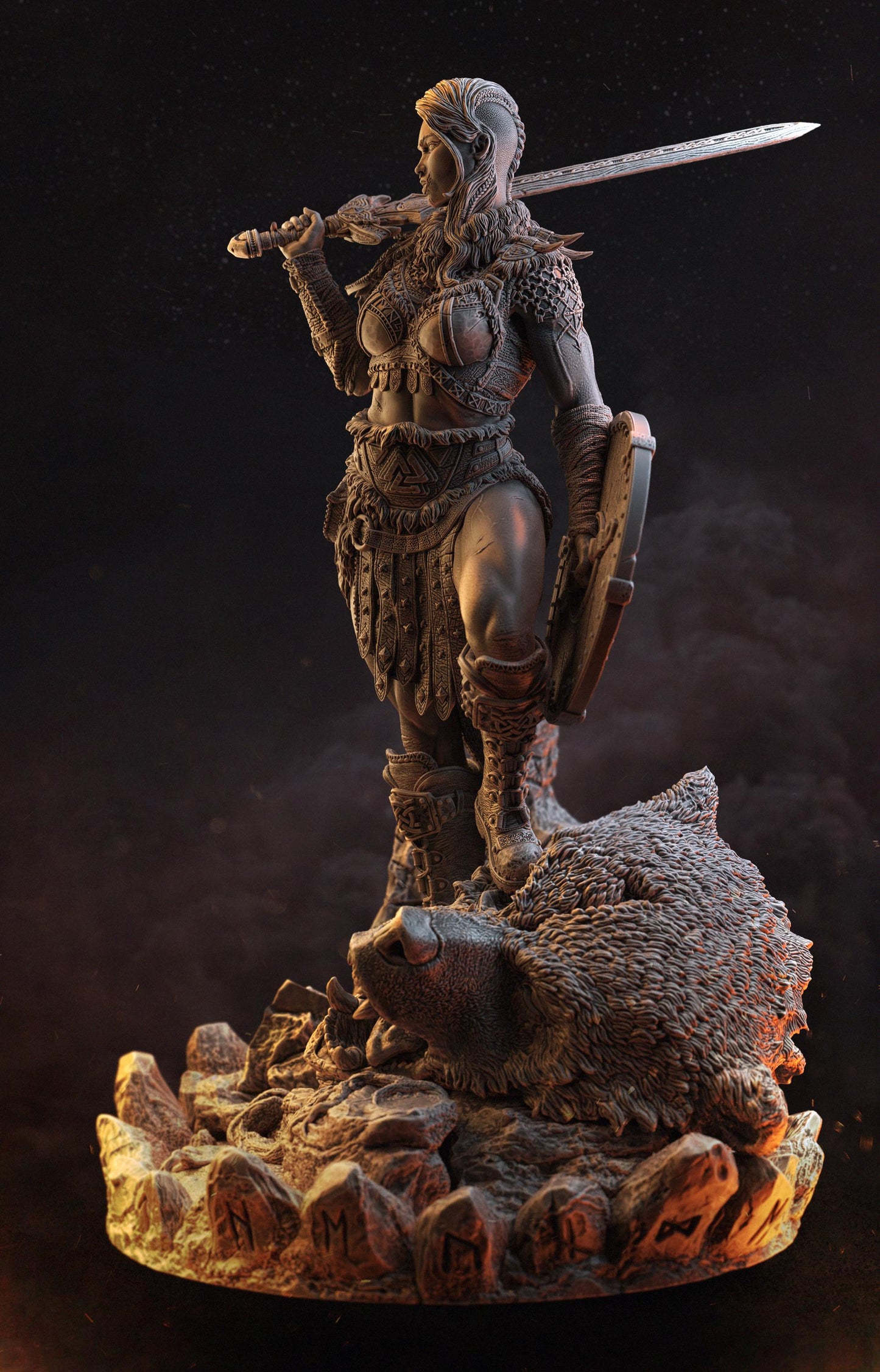 BFG - Ellika - The Undefeated - 1.12 Scale V2 | Sculpt | Black forge Games